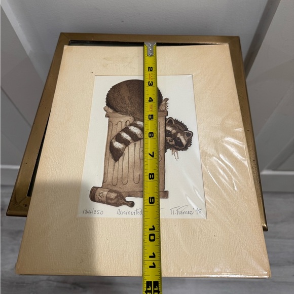 Uninvited guests Etching Print 134/350 Nancy Nemec - Picture 6 of 6